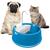 Fonte De Água Para Gatos Bebedouro Cãe Bivolt Automático Furacão Pet Azul