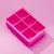 Forma de Gelo em Silicone Cubos Fáceis e perfeitos Rosa