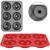 Forma De Silicone Para Donuts Com 6 Cavidades 26x18x3,5cm SORTIDO