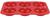 Forma de Silicone Para Donuts com 6 Cavidades Colors 26x18x3,5cm Vermelho