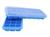Forma de Silicone para Gelo com Tampa - 24 Cubos - Fácil Higienização Azul