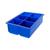 Forma Gelo Silicone 6 Cubos Grande Quadrado Cores Azul