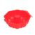 Forma Redonda para Bolo Pudim Manjar Plástico 1,8Lt Vermelho