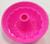 Forma Silicone Pudim Bolo Quente Frio Flexível Antiaderente Espiral Furo Vazada 22x11cm rosa