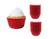 Forminha Cupcake Impermeável Forno Chantilly Glacê Confeitaria Mini Bolo 180 Unidades Mago Vermelho