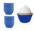 Forminha Cupcake Impermeável Forno Chantilly Glacê Confeitaria Mini Bolo 180 Unidades Mago Azul
