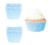 Forminha Cupcake Impermeável Forno Chantilly Glacê Confeitaria Mini Bolo 180 Unidades Mago Azul Bebê