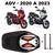 Forração Honda ADV 150 Baú Forro Preto Scooter + 2 Antena Logo rosa