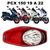 Forração Honda Pcx 150 Acessório Baú 19 20 Forro Vermelho Logo Cinza