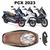 Forração Honda Pcx 160 2023 Baú Forro Bege + Guidão Rosa