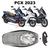 Forração Honda Pcx 160 2023 Baú Forro Cinza + Guidão Logo Cinza