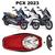 Forração Honda Pcx 160 2023 Baú Forro Vermelho + Guidão Logo Vermelho