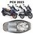 Forração Honda Pcx 160 2023 Forro Premium Cinza + Divisória Marrom