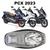 Forração Honda Pcx 160 2023 Forro Standard Cinza + Divisória Azul