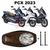 Forração Honda Pcx 160 2023 Forro Standard Marrom + 2 Antena Cinza