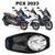 Forração Honda Pcx Dlx 2023 Forro Premium Preto + Divisória Azul