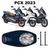 Forração Honda Pcx Dlx 2023 Forro Standard Azul + 2 Antenas Rosa