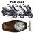 Forração Honda Pcx Dlx 2023 Forro Standard Marrom + 1 Antena Marrom