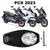 Forração Honda Pcx Dlx 2023 Forro Standard Preto + 1 Antena Branco