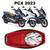 Forração Pcx Dlx 2023 Acessório Forro Vermelho + Divisória Branco