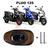 Forração Yamaha Fluo 125 Baú Forro Scooter Marrom + 2 Antena Logo Branca