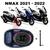 Forração Yamaha Nmax 2021 Baú Forro Premium Azul + 1 Antena Logo cinza