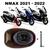 Forração Yamaha Nmax 2021 Forro Standard Marrom + 1 Antena Logo rosa