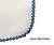 Fralda de Ombro 70x70 cm Marca Cremer  Pinte e Borde com faixa de 15cm Com crochê (picueta). Azul Escuro