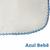 Fralda de Ombro 70x70 cm Marca Cremer  Pinte e Borde com faixa de 15cm Com crochê (picueta). Azul Bebe