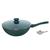 Frigideira Grande Funda com Tampa Panela Wok Antiaderente Ceramica Cooktop Fogão Indução 28cm Verde Jade