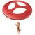 Frisbee Brinquedo Cães Disco Voador Pp 25 Cm Vermelho