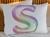 Fronha Infantil Capa de Travesseiro Alfabeto Balão Arco Íris de A a Z S