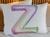 Fronha Infantil Capa de Travesseiro Alfabeto Balão Arco Íris de A a Z Z