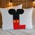 Fronha Infantil Capa de Travesseiro Mickey Orelha Alfabeto Iniciais L