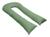 Fronha Para Travesseiro De Corpo Gigante De Formato U 140x70 Verde claro