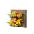 Fruteira Quito porta legumes parede cozinha 45x45 cesto de ferro Amarelo