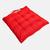  Futon Almofada Cheia Grande Banco Cadeira Sofá Poltrona Pallet 40x40cm Vermelho