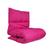 Futon Colchonete Dobrável Solteiro Almofada Decorativo Varias Cores 60x170 cm Pink