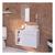 Gabinete de Banheiro com Cuba e Espelho Completo Suspenso 60cm - Brovália Branco