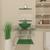 Gabinete de Vidro 40cm para banheiro Croácia  Verde