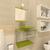Gabinete de Vidro 40cm para banheiro Quadrado - Armênia Verde Oliva