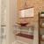 Gabinete de Vidro 60cm para banheiro San Marino Vermelho Cereja