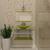 Gabinete de Vidro 60cm para banheiro Ucrânia Verde Oliva