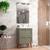Gabinete para Banheiro com Cuba e Espelheira 60cm Retro Mdf Milano - On Móveis Verde