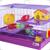 Gaiola Hamster Casinha Roedores Grande 2 Andares Playground LILAS