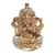 Ganesha Hindu Deus Sorte Prosperidade Sabedoria Resina Estat - 119 Dourada Dourada