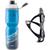 Garrafa Água Bike Squeeze Térmica Ciclismo Academia Caramanhola 700ml + Suporte Azul rastro, Suporte