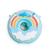 Garrafa De Água Donuts 300ml Copo De Plástico Resistente A Queda Com Canudo Crianças Adolecente Tik & Teko Azul