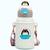 Garrafa De Água Infantil 500ml com canudo de silicone garrafinha térmica para crianças Branco