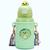 Garrafa De Água Infantil 500ml com canudo de silicone garrafinha térmica para crianças Verde